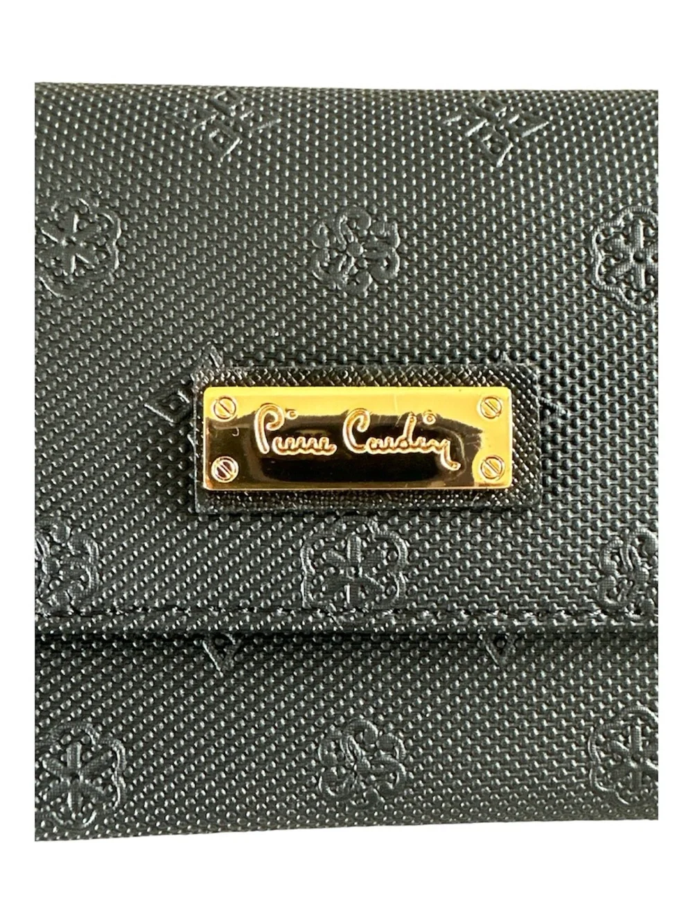 NWOT Pierre Cardin Black Monogram Snap Wallet